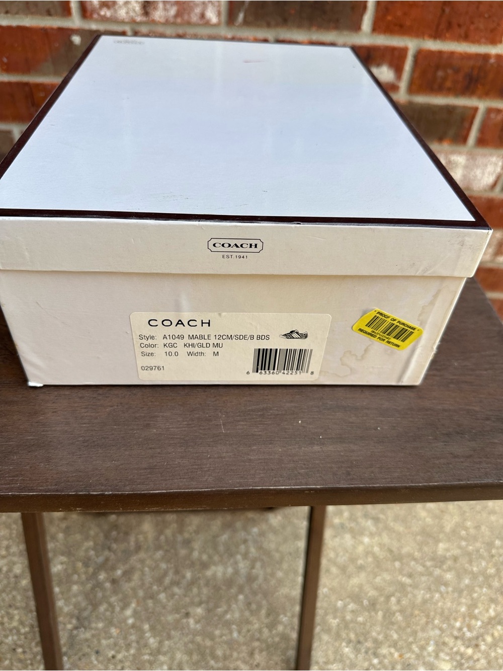 Coach Mable Signature C Gold Metallic Sneakers Size 10M w/ Box - Picture 3 of 16